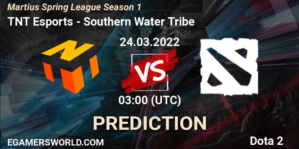 Pronóstico TNT Esports - Southern Water Tribe. 24.03.2022 at 03:14, Dota 2, Martius Spring League Season 1