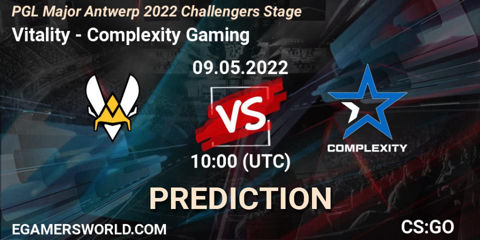 Pronóstico Vitality - Complexity Gaming. 09.05.2022 at 10:00, Counter-Strike (CS2), PGL Major Antwerp 2022 Challengers Stage