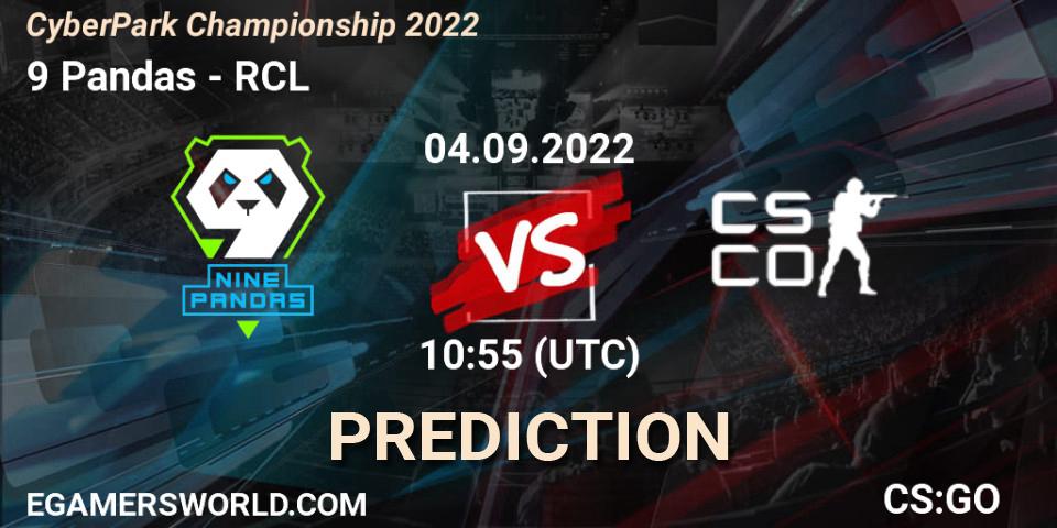 Pronóstico 9 Pandas - RCL. 03.09.2022 at 17:20, Counter-Strike (CS2), CyberPark Championship 2022