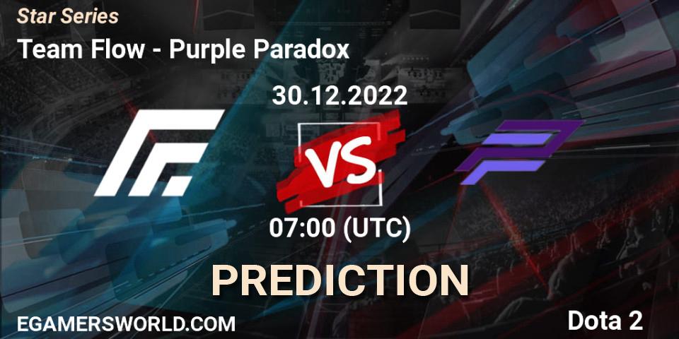 Pronóstico Team Flow - Purple Paradox. 30.12.2022 at 07:09, Dota 2, Star Series
