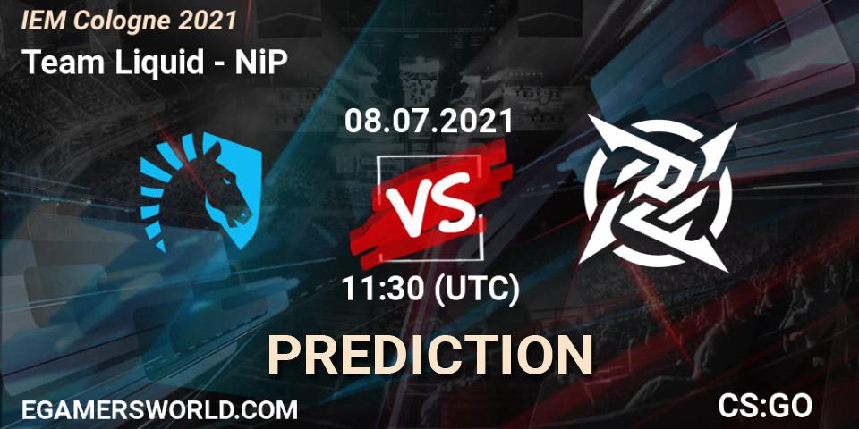 Pronóstico Team Liquid - NiP. 08.07.2021 at 11:30, Counter-Strike (CS2), IEM Cologne 2021