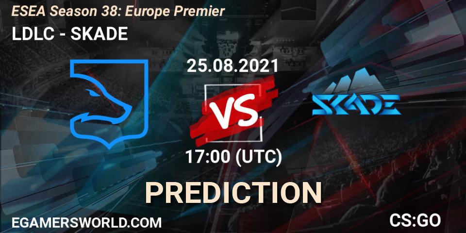 Pronóstico LDLC - SKADE. 25.08.2021 at 17:00, Counter-Strike (CS2), ESEA Season 38: Europe Premier