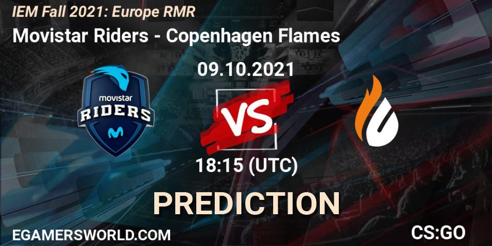 Pronóstico Movistar Riders - Copenhagen Flames. 09.10.21, CS2 (CS:GO), IEM Fall 2021: Europe RMR
