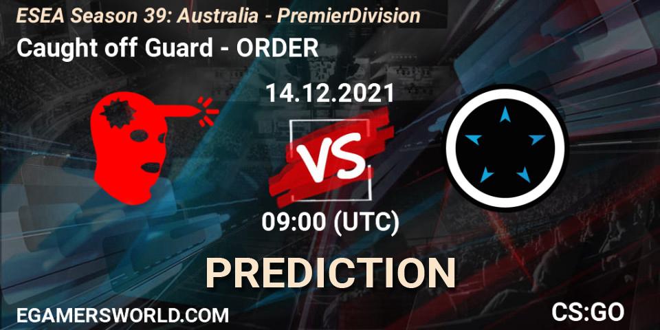 Pronóstico 8Ballers - ORDER. 15.12.2021 at 09:00, Counter-Strike (CS2), ESEA Season 39: Australia - Premier Division