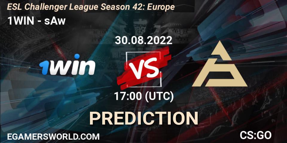 Pronóstico 1WIN - sAw. 30.08.2022 at 17:00, Counter-Strike (CS2), ESL Challenger League Season 42: Europe