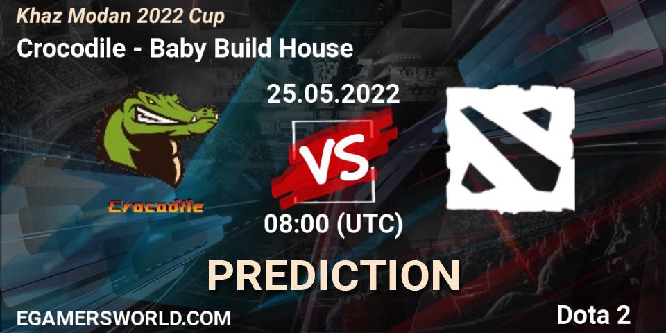 Pronóstico Crocodile - Baby Build House. 25.05.2022 at 09:08, Dota 2, Khaz Modan 2022 Cup