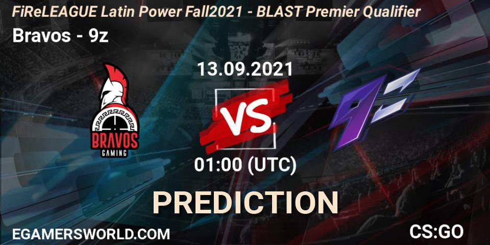 Pronóstico Bravos - 9z. 13.09.2021 at 01:00, Counter-Strike (CS2), FiReLEAGUE Latin Power Fall 2021 - BLAST Premier Qualifier