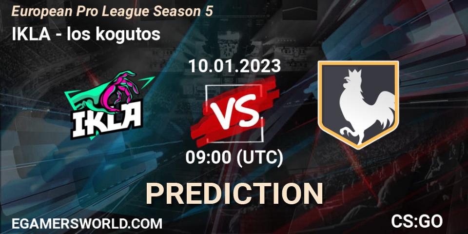 Pronóstico IKLA - los kogutos. 10.01.23, CS2 (CS:GO), European Pro League Season 5