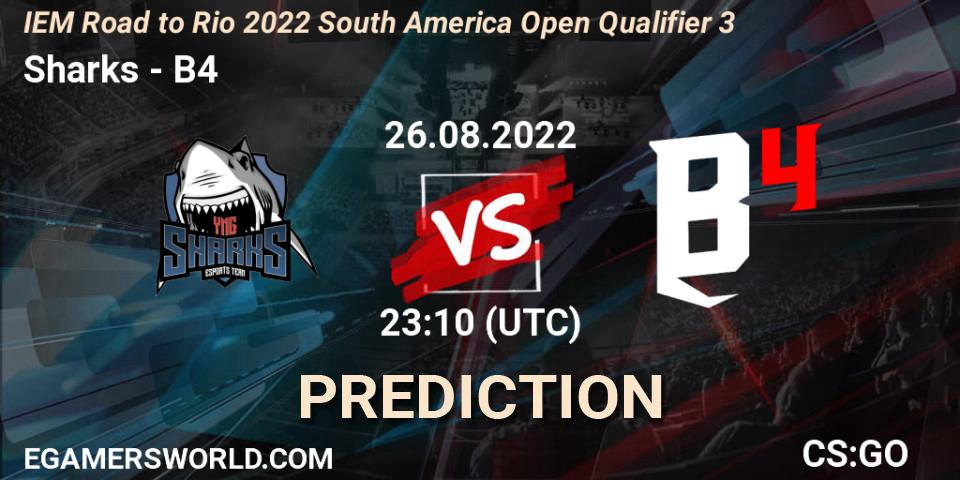 Pronóstico Sharks - B4. 26.08.2022 at 23:10, Counter-Strike (CS2), IEM Road to Rio 2022 South America Open Qualifier 3