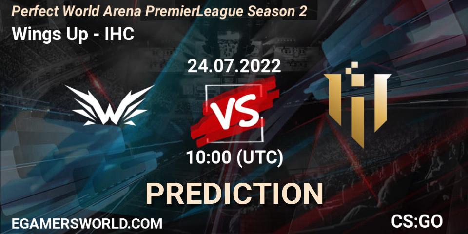 Pronóstico Wings Up - IHC. 24.07.2022 at 10:00, Counter-Strike (CS2), Perfect World Arena Premier League Season 2