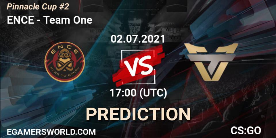 Pronóstico ENCE - Team One. 02.07.2021 at 19:00, Counter-Strike (CS2), Pinnacle Cup #2