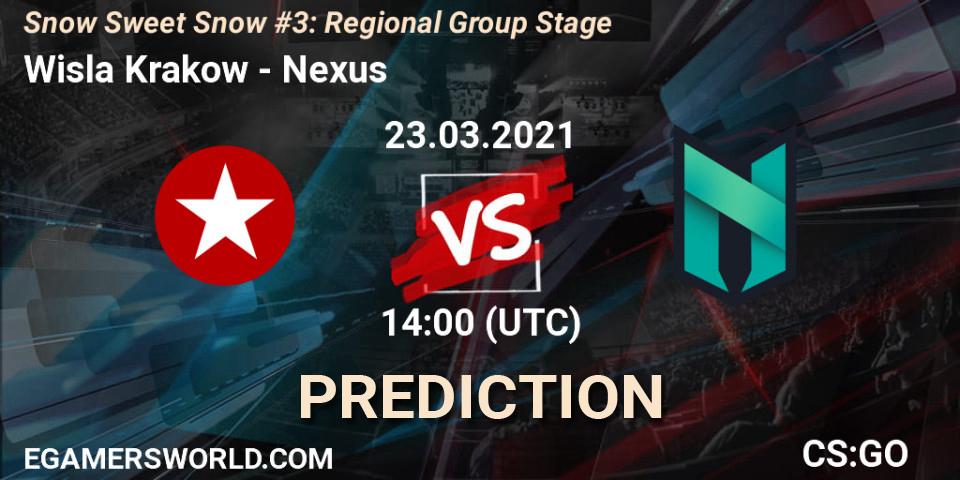 Pronóstico Wisla Krakow - Nexus. 23.03.2021 at 14:00, Counter-Strike (CS2), Snow Sweet Snow #3: Regional Group Stage