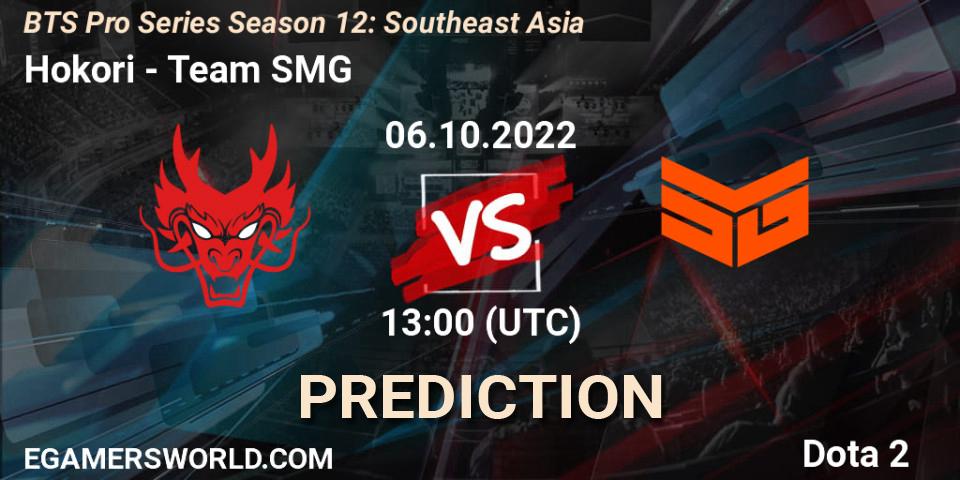 Pronóstico Hokori - Team SMG. 06.10.2022 at 11:32, Dota 2, BTS Pro Series Season 12: Southeast Asia