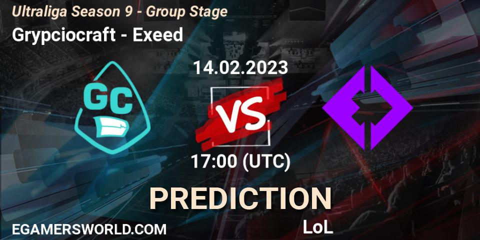Pronóstico Grypciocraft - Exeed. 14.02.23, LoL, Ultraliga Season 9 - Group Stage