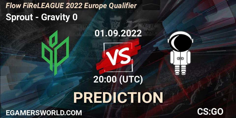 Pronóstico Sprout - Gravity 0. 01.09.2022 at 19:40, Counter-Strike (CS2), Flow FiReLEAGUE 2022 Europe Qualifier