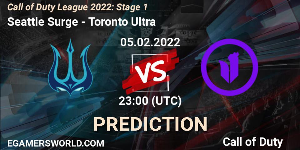 Pronóstico Seattle Surge - Toronto Ultra. 05.02.2022 at 23:00, Call of Duty, Call of Duty League 2022: Stage 1