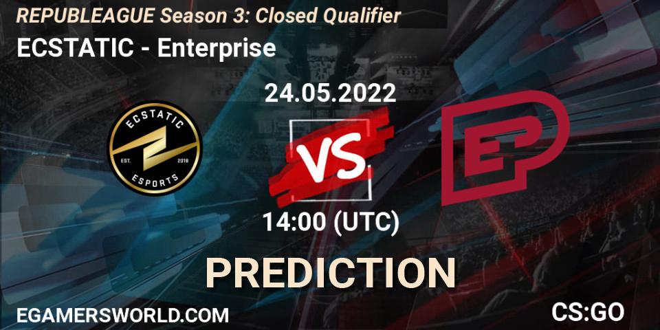 Pronóstico ECSTATIC - Enterprise. 24.05.2022 at 14:00, Counter-Strike (CS2), REPUBLEAGUE Season 3: Closed Qualifier