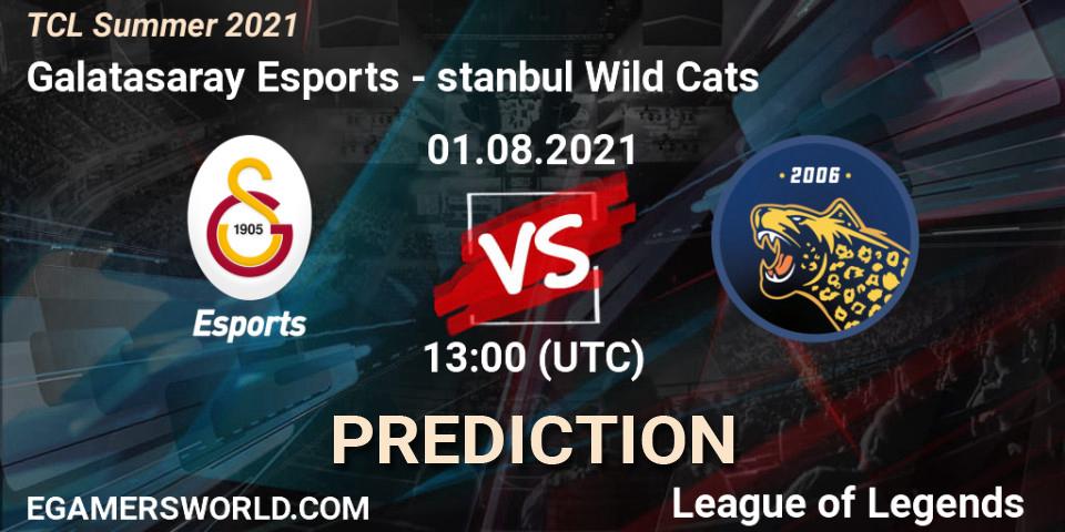 Pronóstico Galatasaray Esports - İstanbul Wild Cats. 01.08.2021 at 13:00, LoL, TCL Summer 2021