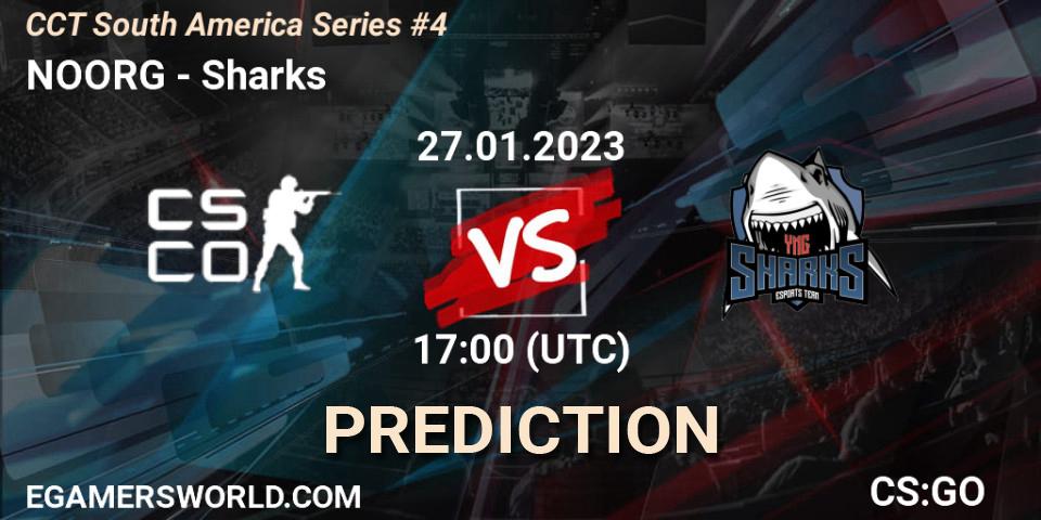Pronóstico NOORG - Sharks. 27.01.2023 at 17:50, Counter-Strike (CS2), CCT South America Series #4