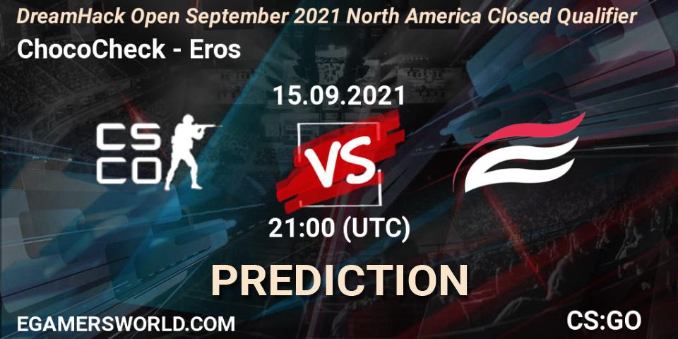 Pronóstico ChocoCheck - Eros. 16.09.2021 at 01:00, Counter-Strike (CS2), DreamHack Open September 2021 North America Closed Qualifier