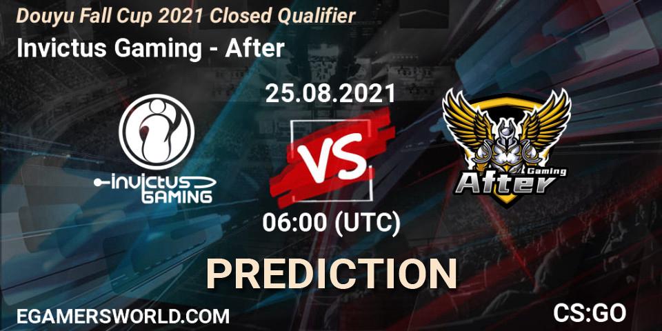Pronóstico SHPL - After. 25.08.2021 at 06:00, Counter-Strike (CS2), Douyu Fall Cup 2021 Closed Qualifier