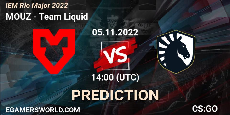 Pronóstico MOUZ - Team Liquid. 05.11.22, CS2 (CS:GO), IEM Rio Major 2022