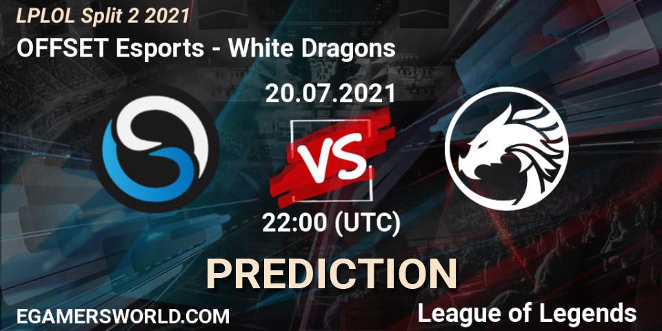 Pronóstico OFFSET Esports - White Dragons. 20.07.2021 at 22:15, LoL, LPLOL Split 2 2021