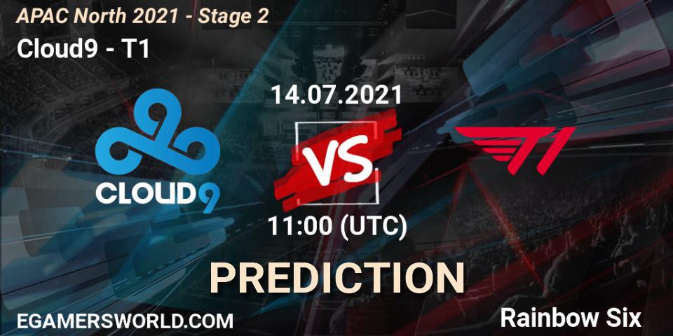 Pronóstico Cloud9 - T1. 14.07.2021 at 10:40, Rainbow Six, APAC North 2021 - Stage 2