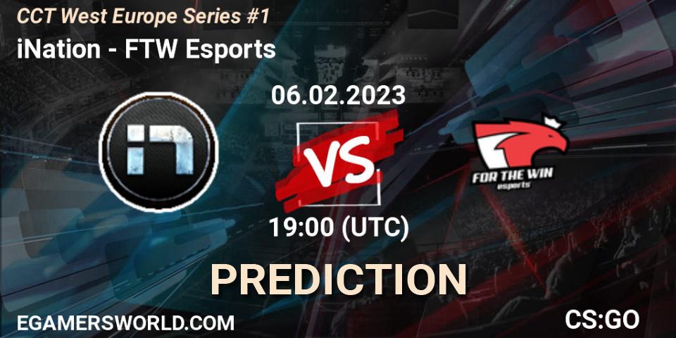 Pronóstico iNation - FTW Esports. 06.02.23, CS2 (CS:GO), CCT West Europe Series #1
