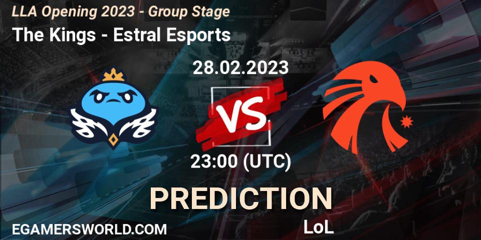Pronóstico The Kings - Estral Esports. 01.03.2023 at 00:00, LoL, LLA Opening 2023 - Group Stage