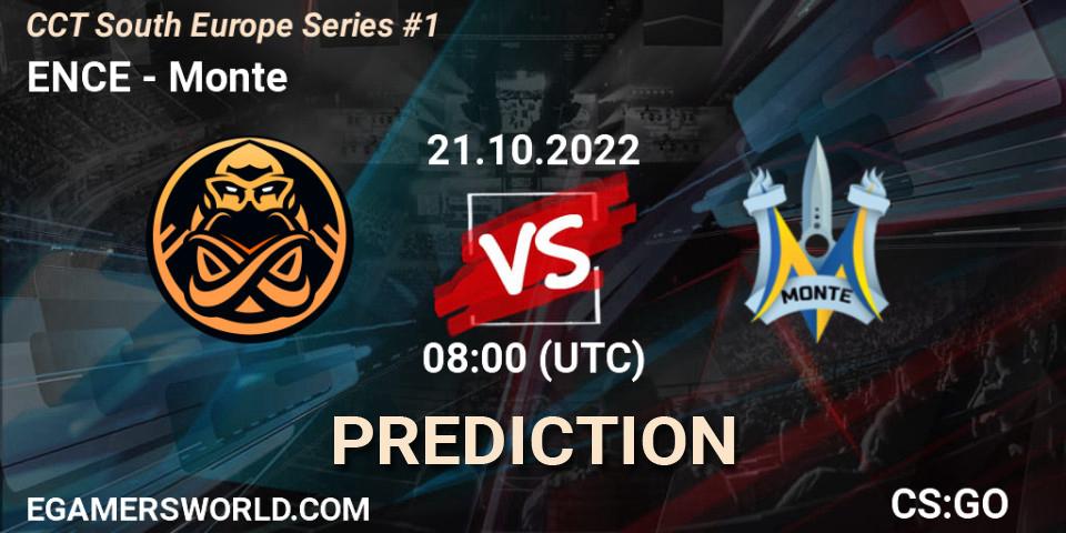 Pronóstico Sangal - Monte. 21.10.2022 at 08:00, Counter-Strike (CS2), CCT South Europe Series #1