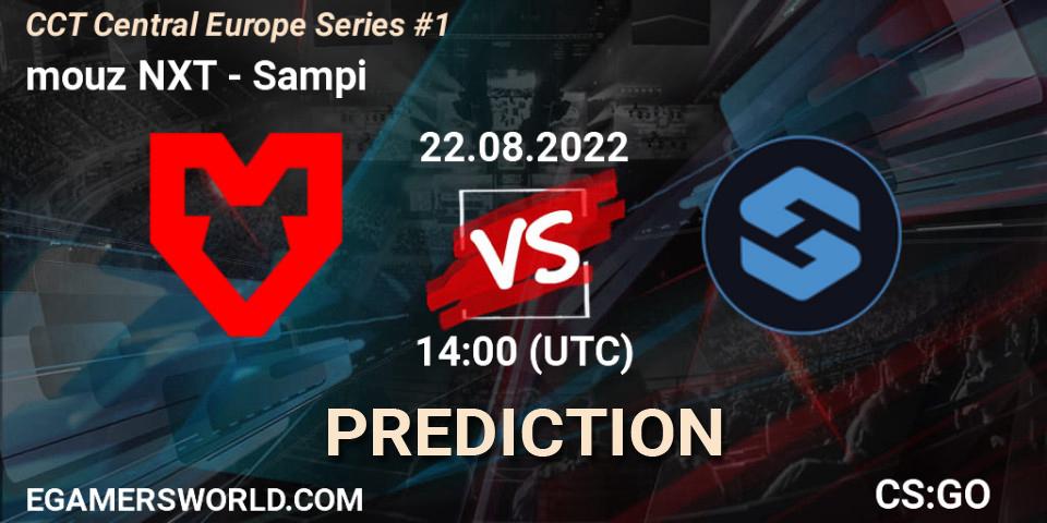 Pronóstico mouz NXT - Sampi. 22.08.2022 at 14:45, Counter-Strike (CS2), CCT Central Europe Series #1