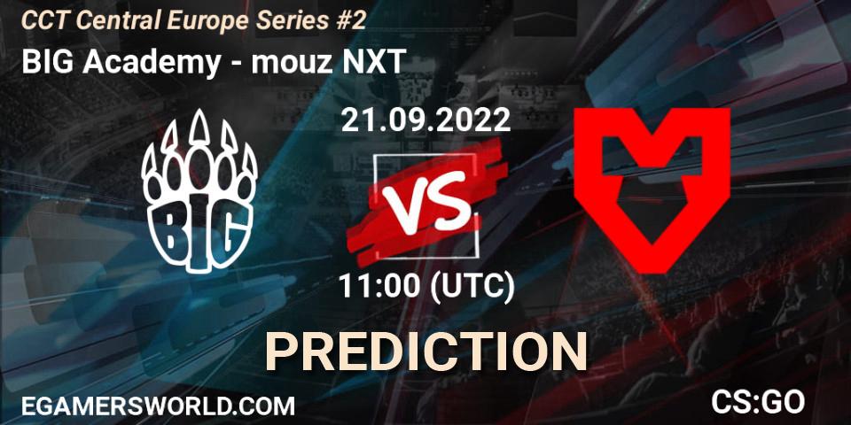 Pronóstico BIG Academy - mouz NXT. 21.09.2022 at 11:00, Counter-Strike (CS2), CCT Central Europe Series #2