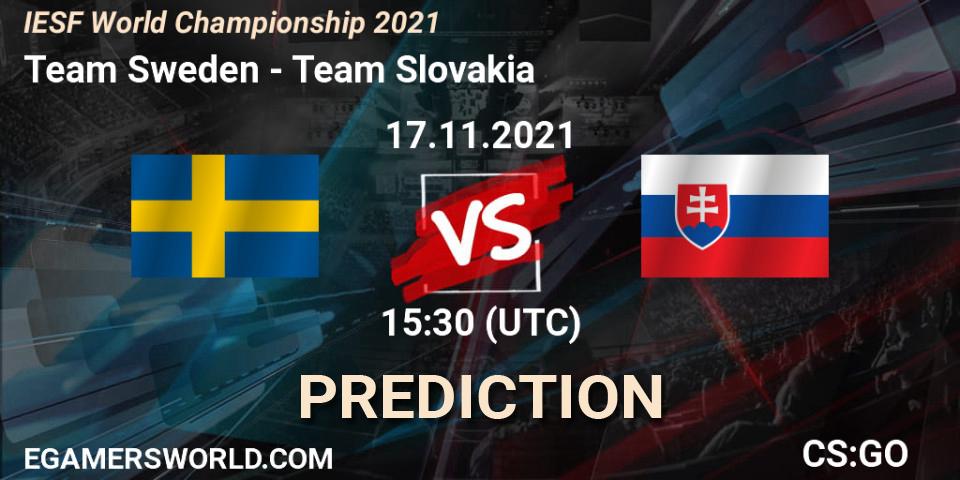 Pronóstico Team Sweden - Team Slovakia. 17.11.21, CS2 (CS:GO), IESF World Championship 2021
