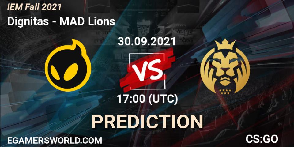 Pronóstico Dignitas - MAD Lions. 30.09.2021 at 17:10, Counter-Strike (CS2), IEM Fall 2021: Europe RMR