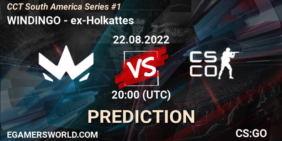 Pronóstico WINDINGO - ex-Holkattes. 22.08.2022 at 20:00, Counter-Strike (CS2), CCT South America Series #1