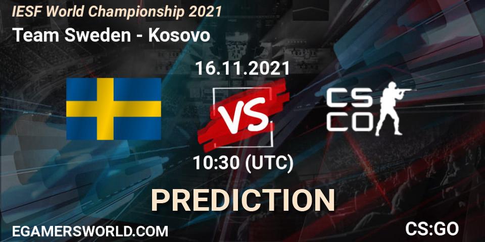 Pronóstico Team Sweden - Kosovo. 16.11.2021 at 10:30, Counter-Strike (CS2), IESF World Championship 2021