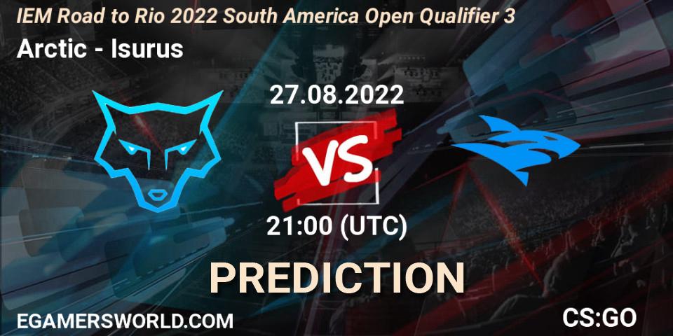 Pronóstico Arctic - Isurus. 27.08.2022 at 21:00, Counter-Strike (CS2), IEM Road to Rio 2022 South America Open Qualifier 3