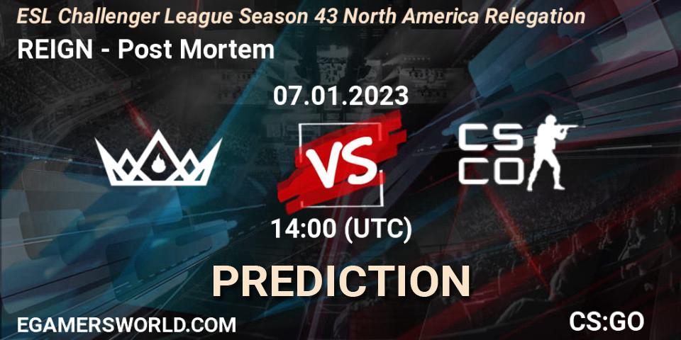 Pronóstico REIGN - Post Mortem. 08.01.23, CS2 (CS:GO), ESL Challenger League Season 43 North America Relegation