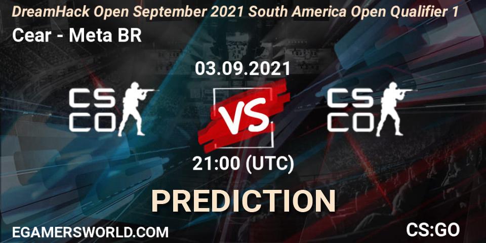 Pronóstico Ceará eSports - Meta Gaming BR. 03.09.2021 at 21:10, Counter-Strike (CS2), DreamHack Open September 2021 South America Open Qualifier 1