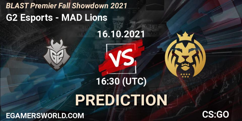 Pronóstico G2 Esports - MAD Lions. 16.10.2021 at 13:30, Counter-Strike (CS2), BLAST Premier Fall Showdown 2021