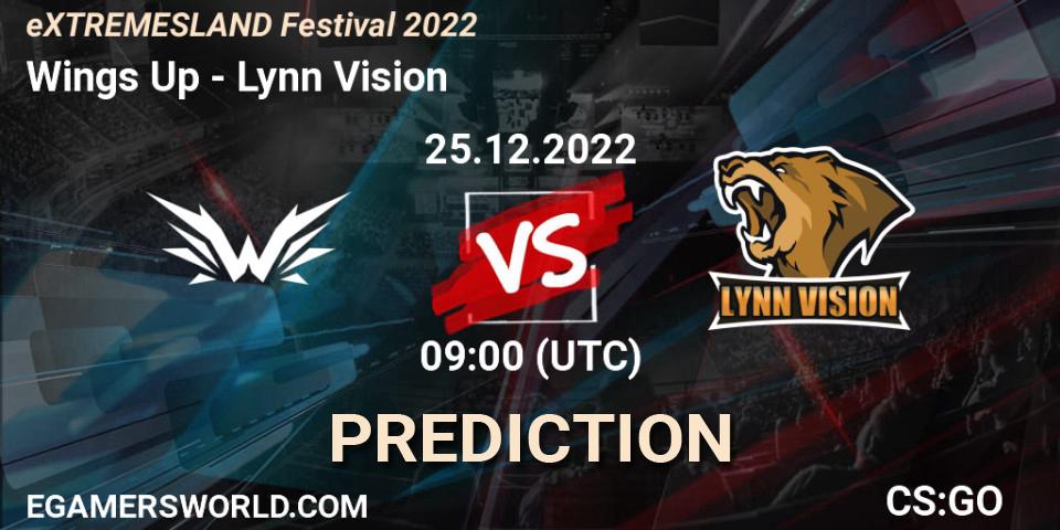 Pronóstico Wings Up - Lynn Vision. 25.12.2022 at 06:10, Counter-Strike (CS2), eXTREMESLAND Festival 2022