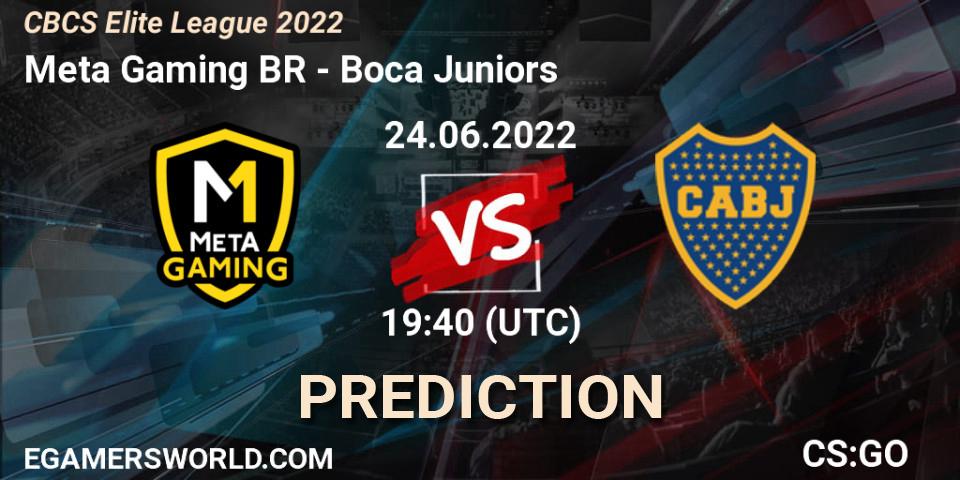Pronóstico Meta Gaming BR - Boca Juniors. 24.06.2022 at 20:00, Counter-Strike (CS2), CBCS Elite League 2022