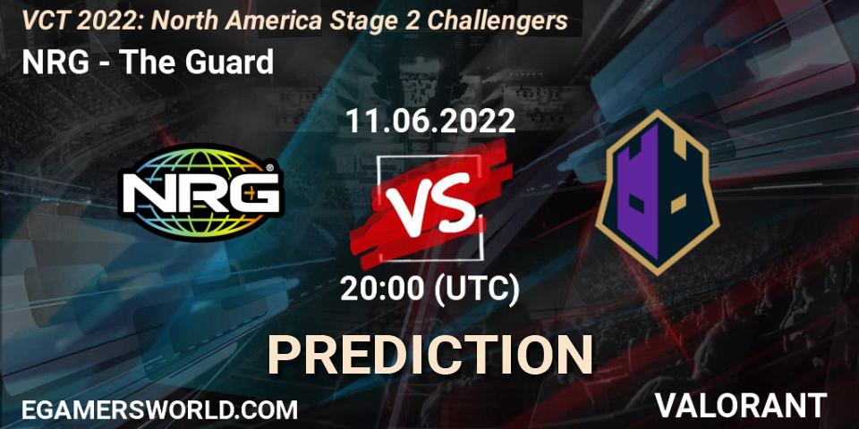 Pronóstico NRG - The Guard. 11.06.2022 at 20:10, VALORANT, VCT 2022: North America Stage 2 Challengers