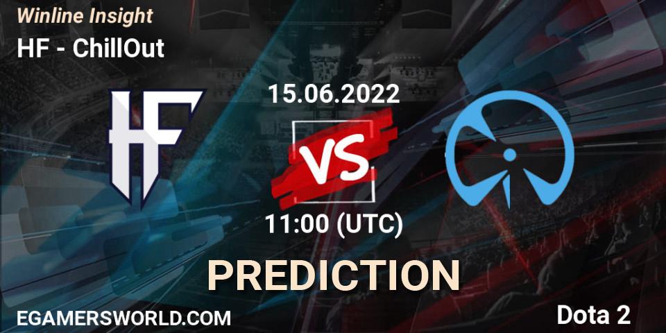 Pronóstico HF - ChillOut. 15.06.2022 at 11:00, Dota 2, Winline Insight