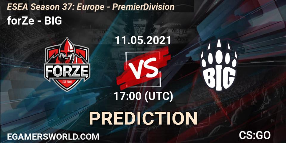 Pronóstico forZe - BIG. 03.06.2021 at 17:00, Counter-Strike (CS2), ESEA Season 37: Europe - Premier Division