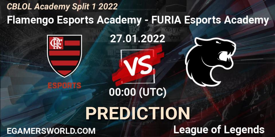 Pronóstico Flamengo Esports Academy - FURIA Esports Academy. 26.01.2022 at 23:00, LoL, CBLOL Academy Split 1 2022