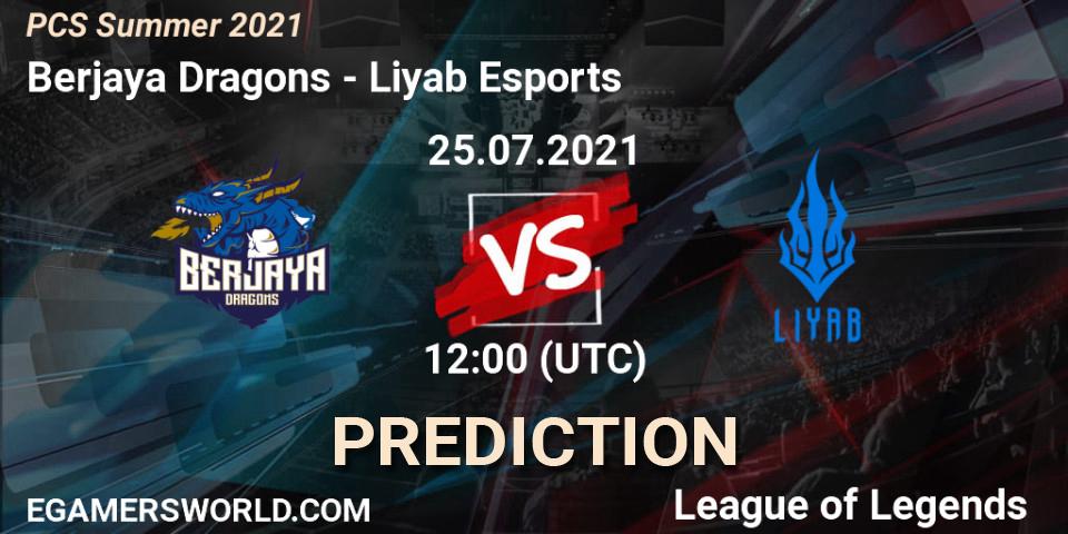 Pronóstico Berjaya Dragons - Liyab Esports. 25.07.2021 at 12:00, LoL, PCS Summer 2021