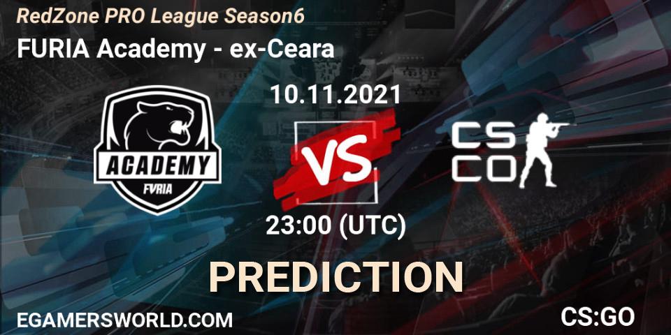 Pronóstico FURIA Academy - ex-Ceara. 10.11.2021 at 23:00, Counter-Strike (CS2), RedZone PRO League Season 6