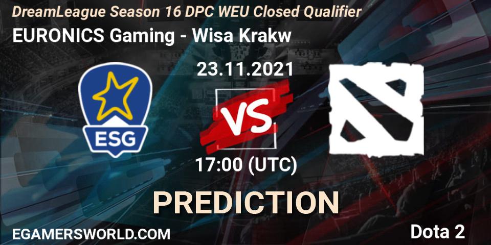 Pronóstico EURONICS Gaming - Wisła Kraków. 23.11.2021 at 17:00, Dota 2, DPC 2022 Season 1: Euro - Closed Qualifier (DreamLeague Season 16)